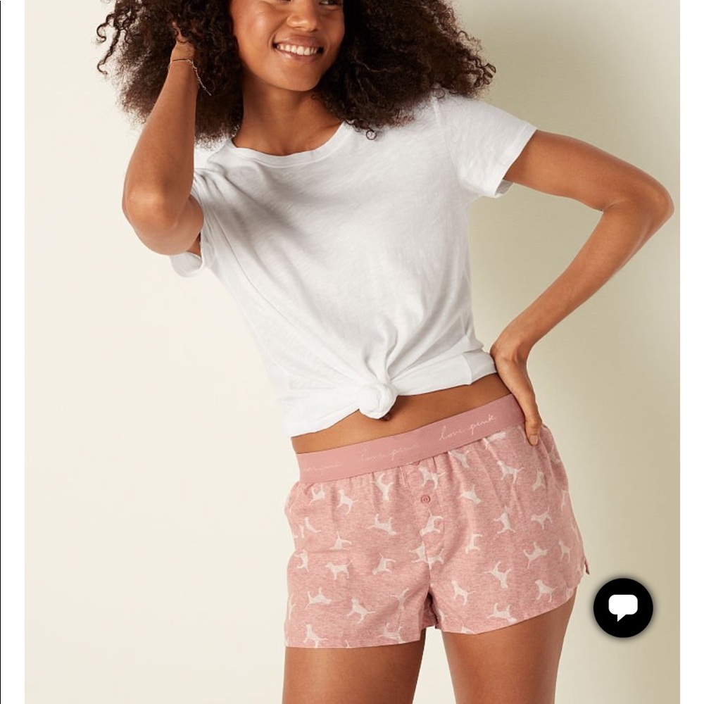 PINK Sleep Boxers NWOT size Small!